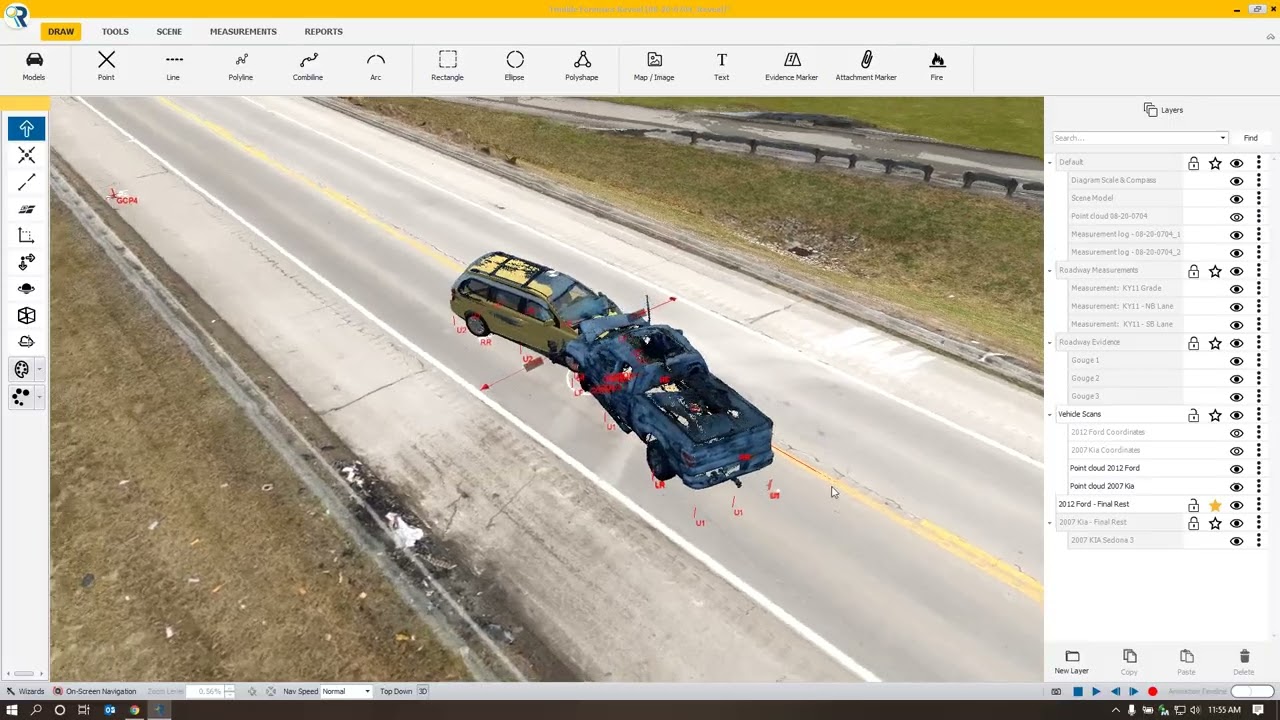 Crash Scene Reconstruction Flythrough