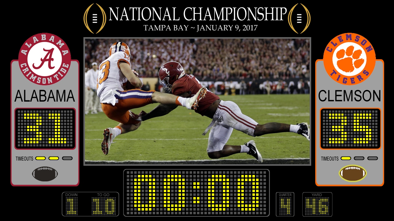 Clemson National Championship Drive