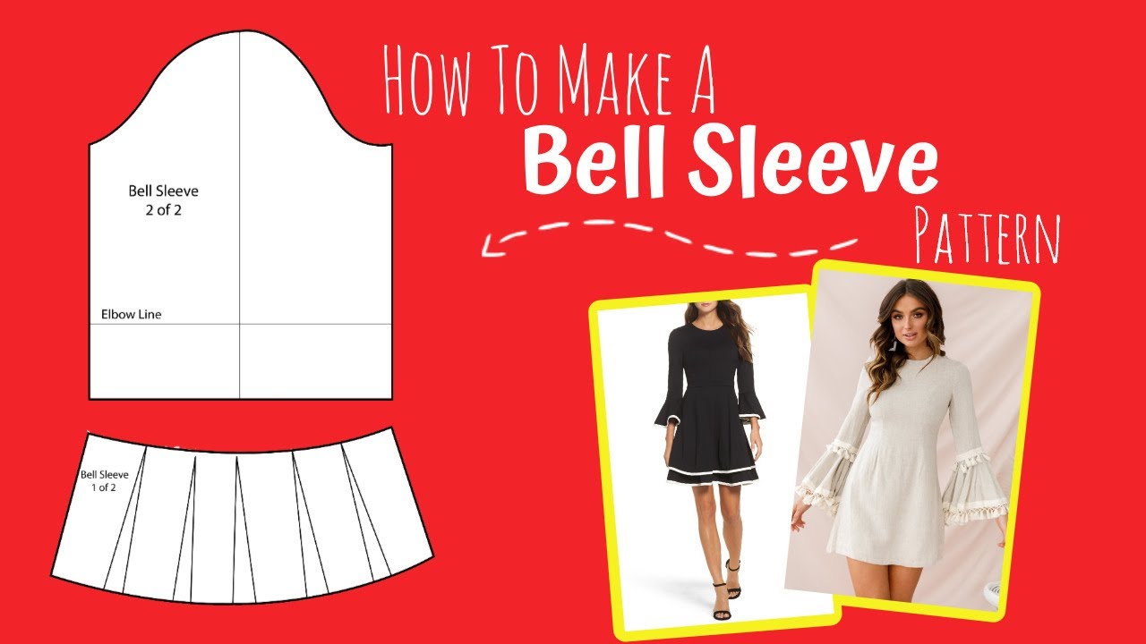 How To Make A Bell Sleeve Pattern | Pattern Cutting | Fashion Design