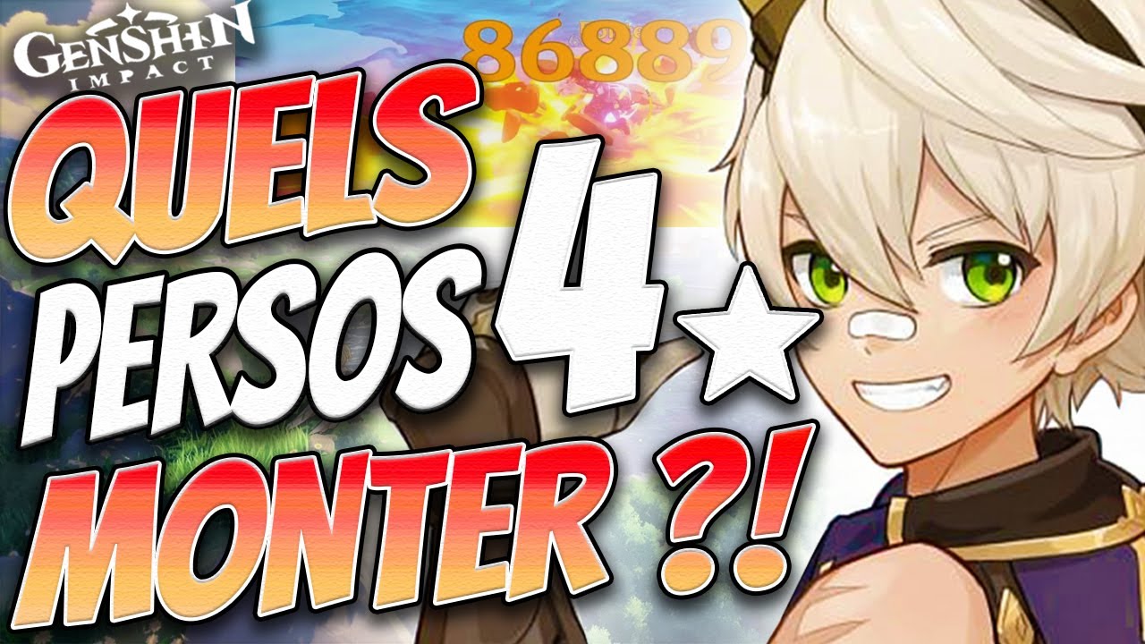 Les meilleurs 4 étoiles pour vos équipes ?! Builds et Teams, Guide débutant ! Genshin Impact FR