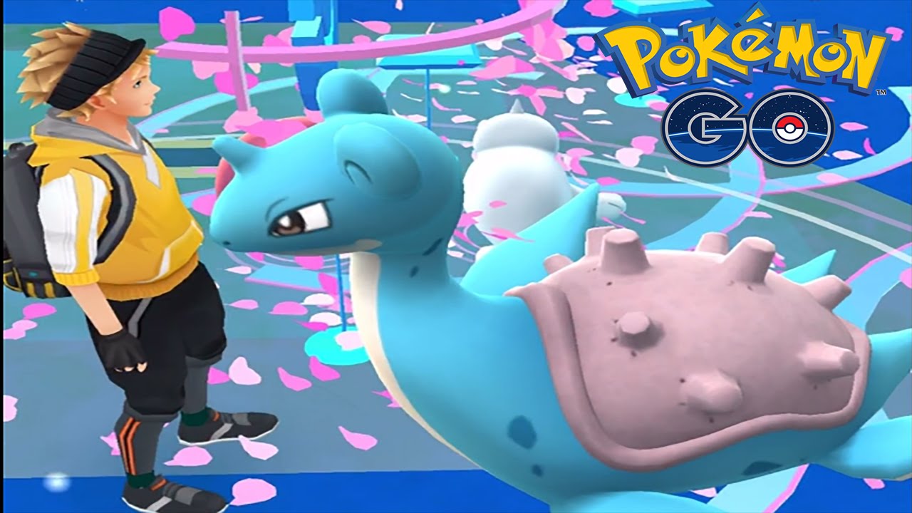 Wild Rare LAPRAS Got Caught w/ Epic Max Pokemon Gym Battle - Pokemon Go