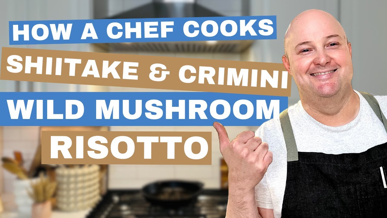 How a Chef Cooks Shiitake & Crimini Mushroom Risotto, Aged Parmesan & Chives [Chef Rafael Gonzalez]