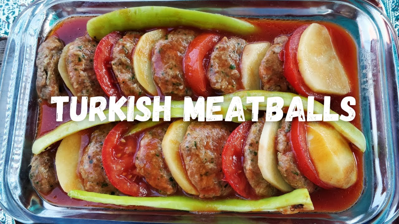 Turkish Kofta / Meatballs | Potato & Tomato Sauce