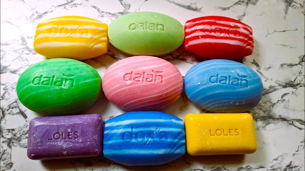 ASMR DRY SOAP CUTTING / COLORFUL DRY SOAP CARVING / Резка сухого мыла.