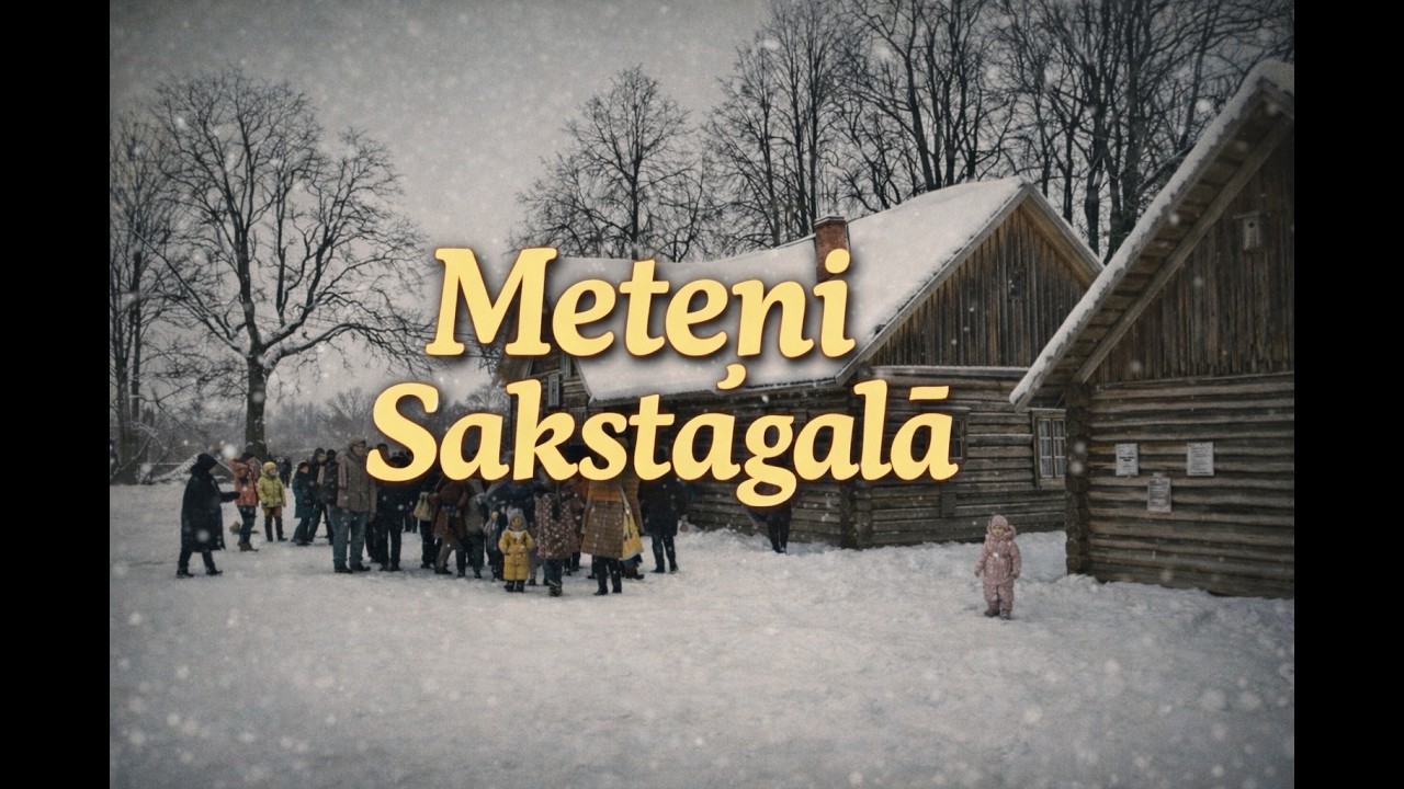 Meteņi vai Aizgavēni Kolnasāta. Масленница в музее Колнасата ( Сакстагалс)