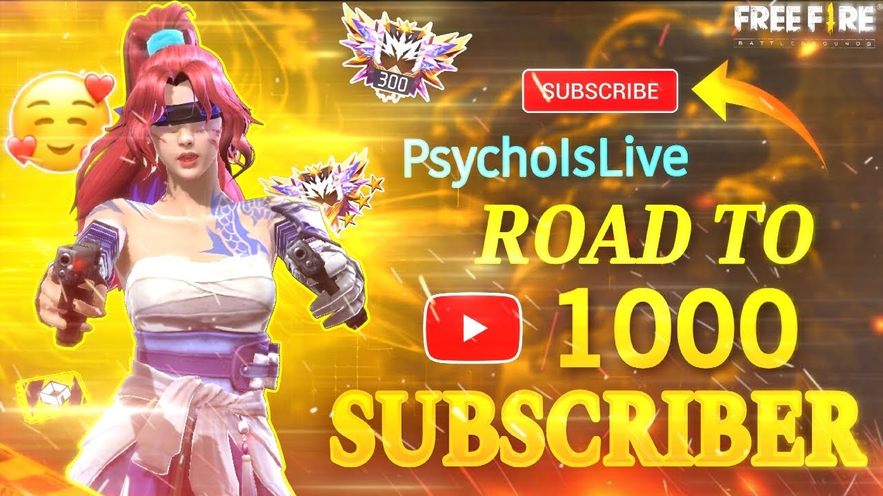 PsychoIsLive Free Fire Road To 1K Subs | #short #ytshort #freefire #live #psycho