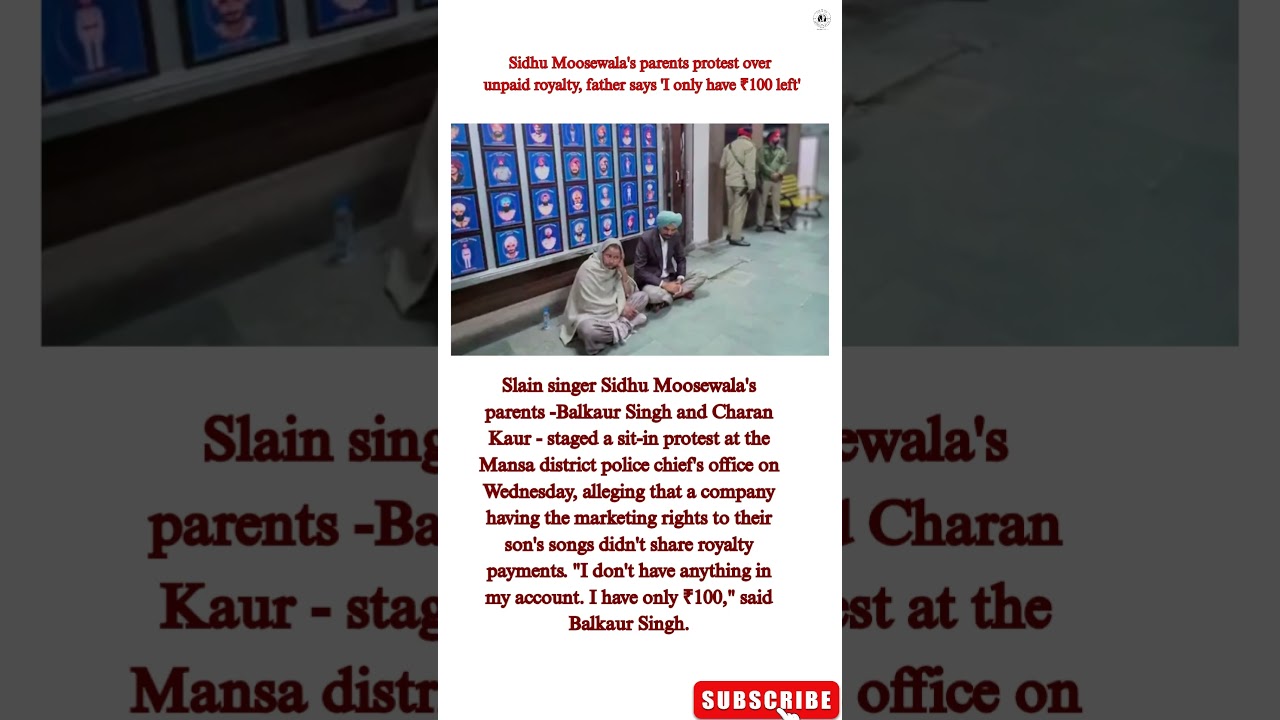 &ldquo;I Have Only ₹100 Left&rdquo;: Sidhu Moosewala&rsquo;s Father Breaks Down in Protest 💔 #punjabisingers #viral