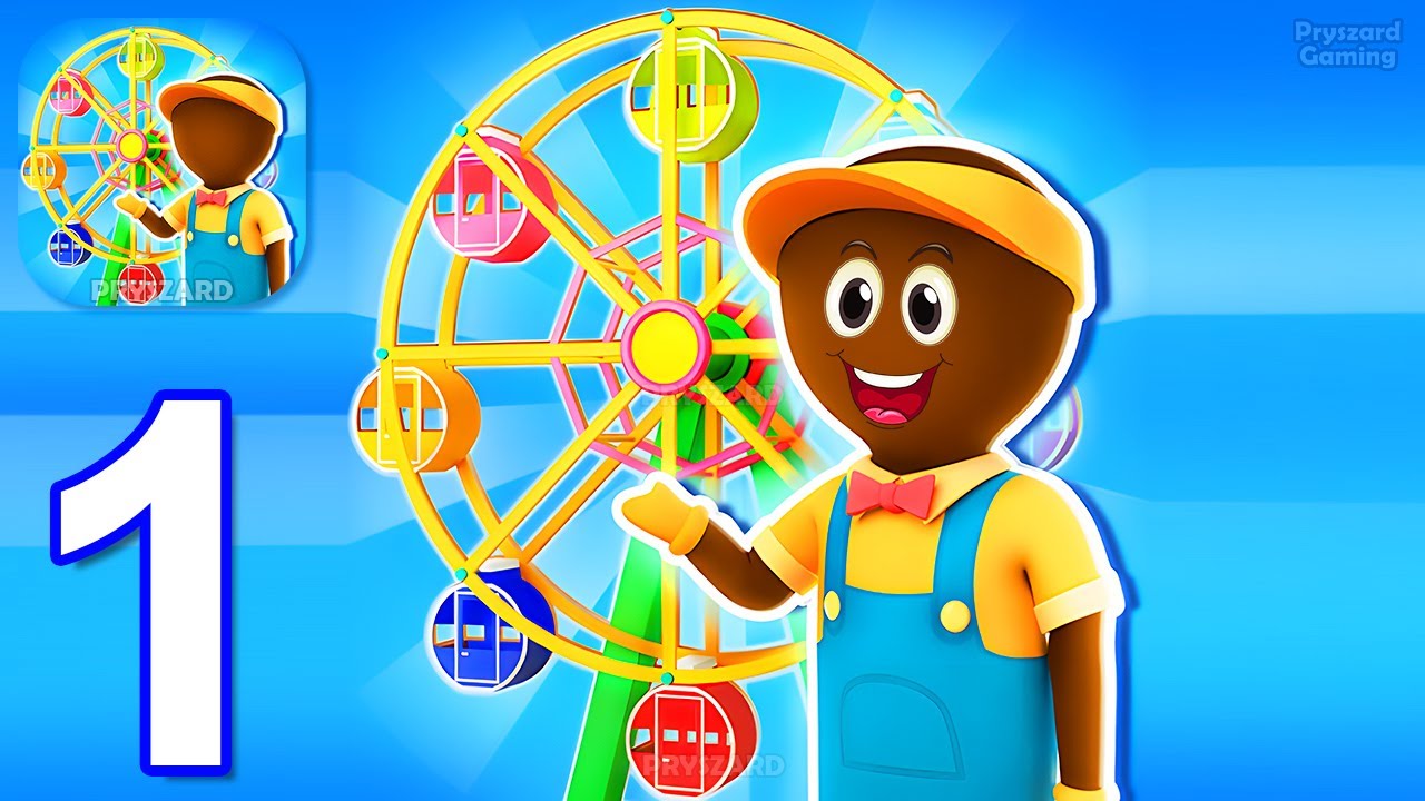 Awesome Park - Gameplay Walkthrough Part 1 Build, Manage And Expand Amusement Park (iOS,Android)
