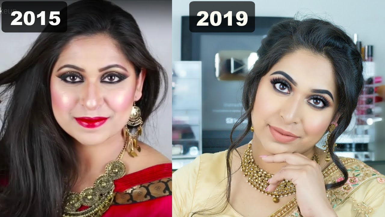 Recreating My first Glamorous  Eid Makeup (better version) Roasting Myself!