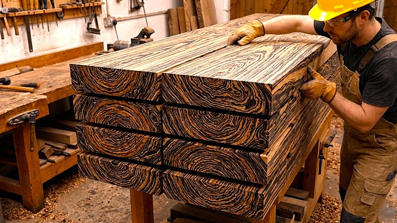 Watch and Be Amazed! The Creative Guy Turns Discarded Pieces of Wood Into True Artistic Masterpieces