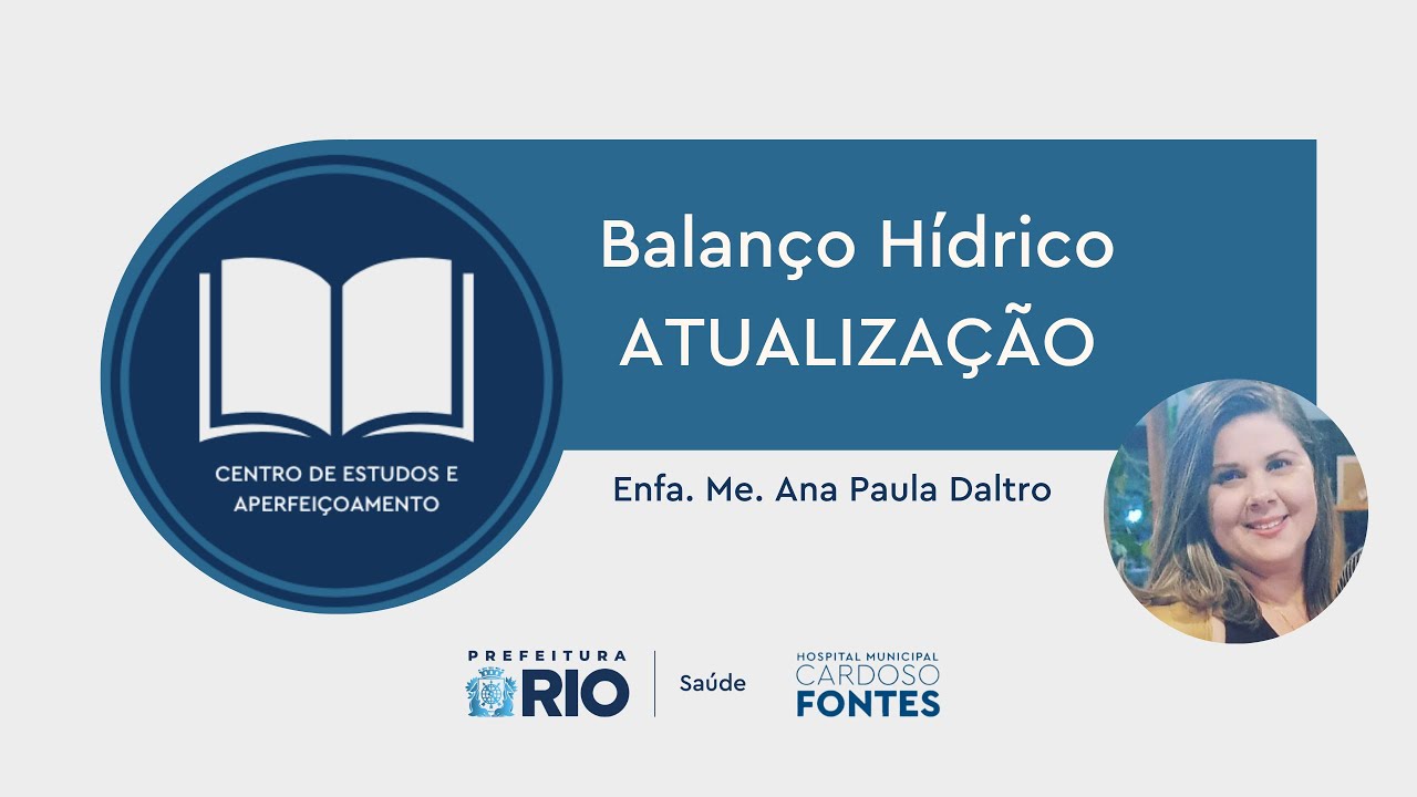 Balanço hídrico - Atualização