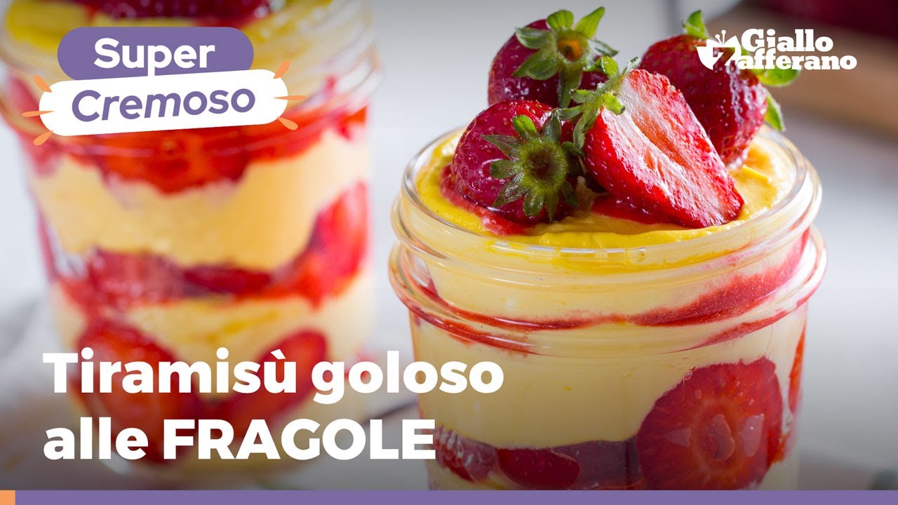 Tiramisù alle FRAGOLE: buono come quello al caffè!