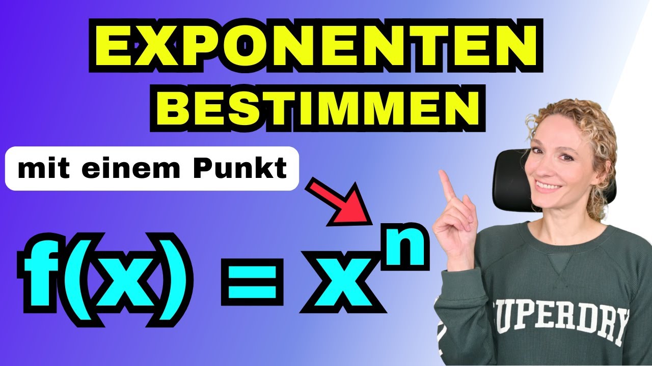 Potenzfunktionen: Exponenten mit Punkt berechnen | Bruch & Dezimalzahl ohne Taschenrechner