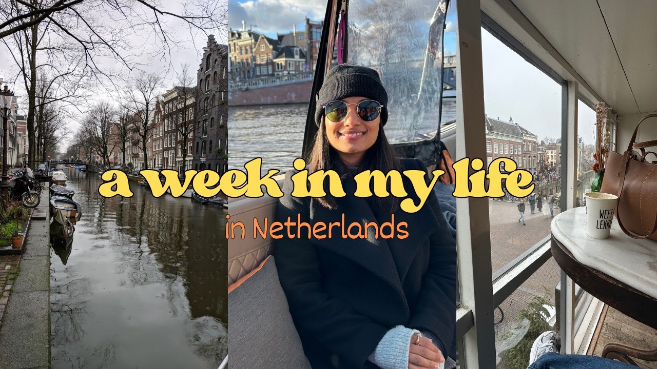 week in my life in the Netherlands after India trip | slow recovery | work + food + cat.