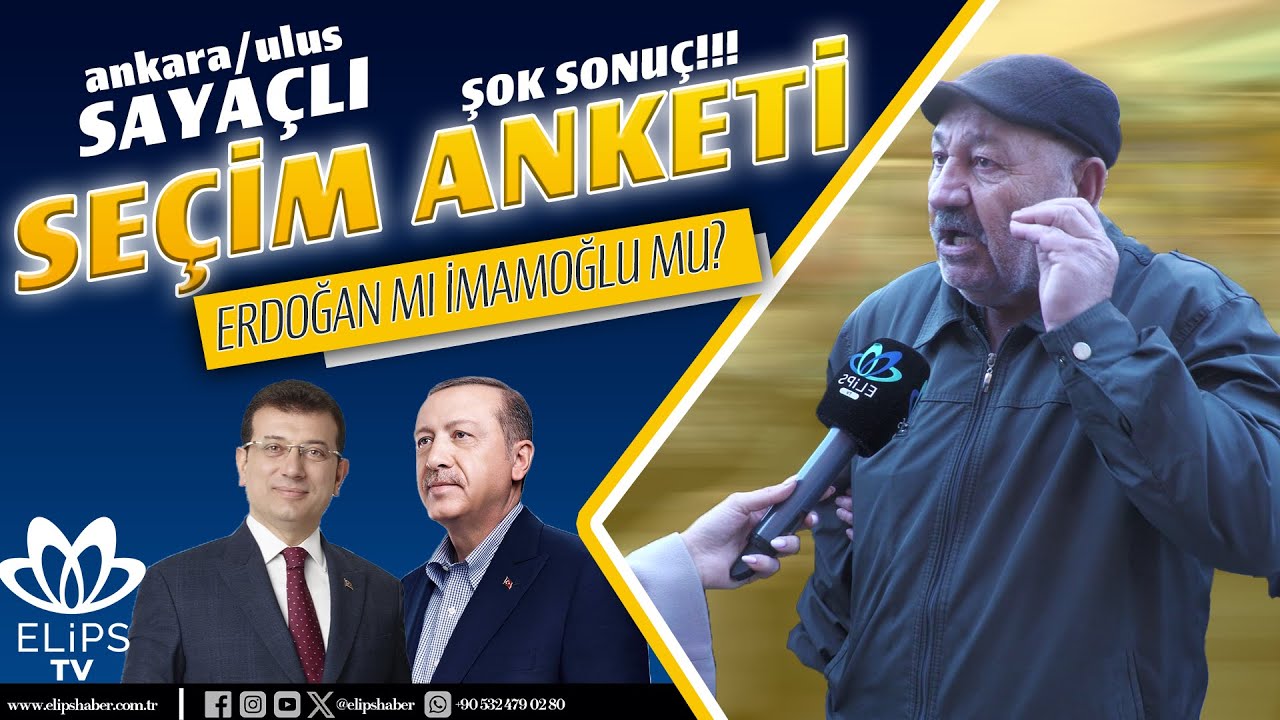 ERDOĞAN mı İMAMOĞLU mu? Se&ccedil;im Anketinde ŞOK Sonu&ccedil;!