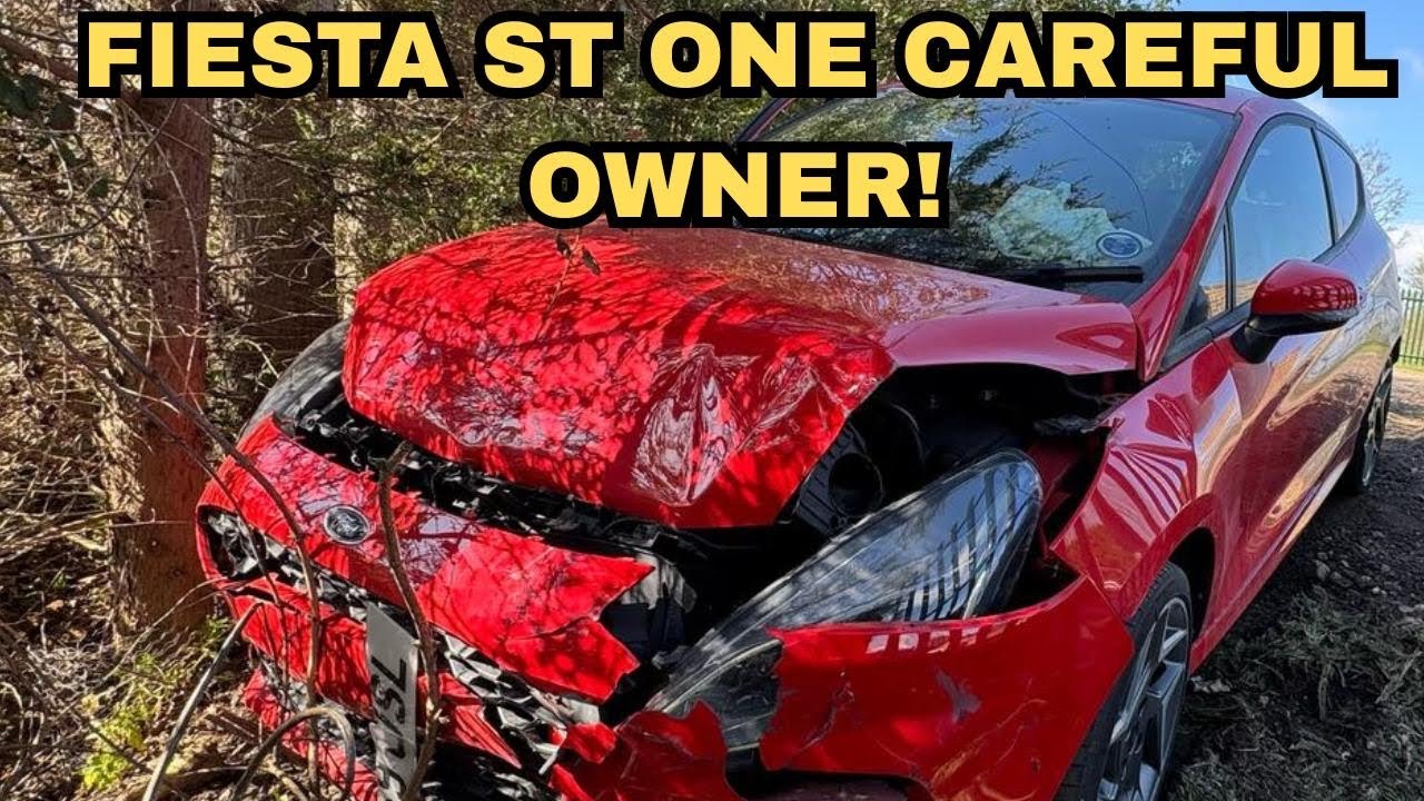 WHY DIDN'T ANYONE WANT THIS CRASH DAMAGED FIESTA ST ?