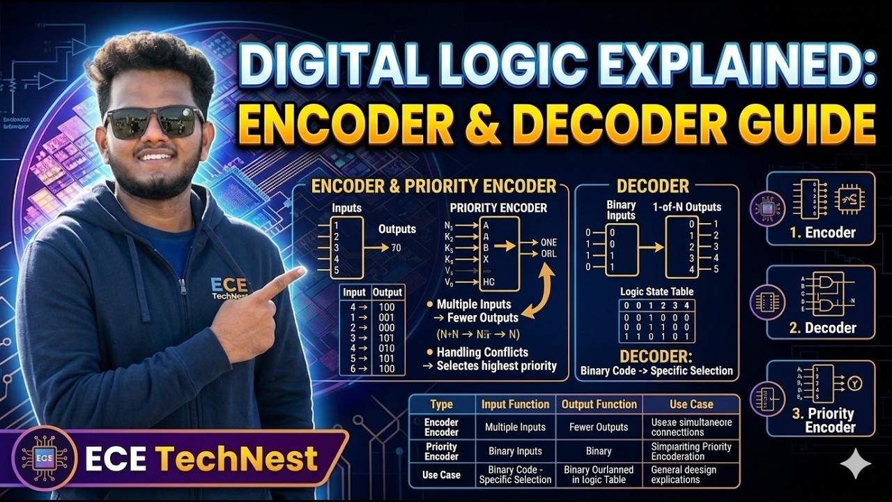 Day 8 - Decoder ,Encoder and Priority Encoder