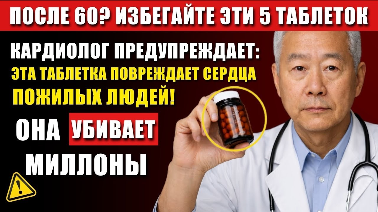 КАРДИОЛОГ ПРЕДУПРЕЖДАЕТ: ЭТА ТАБЛЕТКА ВРЕДИТ СЕРДЦАМ ПОЖИЛЫХ ЛЮДЕЙ! | СОВЕТЫ ДЛЯ ЗДОРОВЬЯ ПОЖИЛЫХ