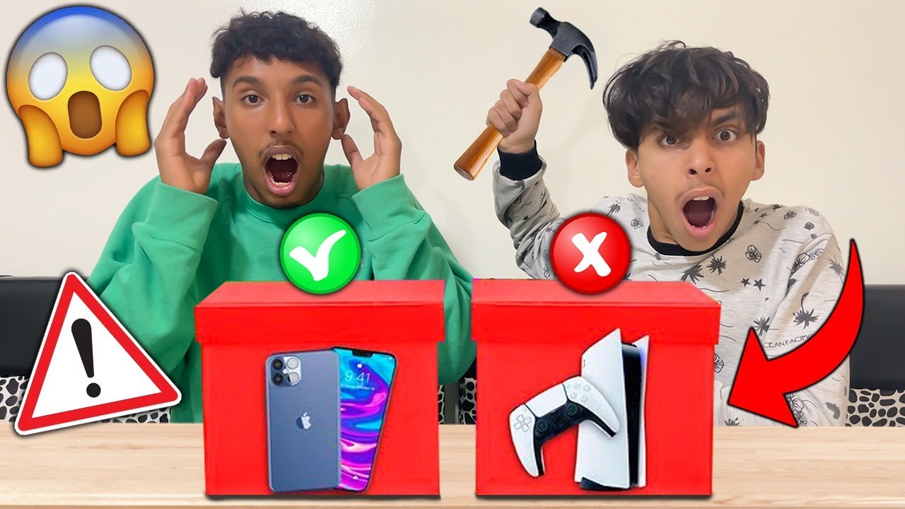 تحدي لا تكسر الصندوق الغلط 💔😭 كسرنا ايفون 13 ديال صاعي 😱🔥