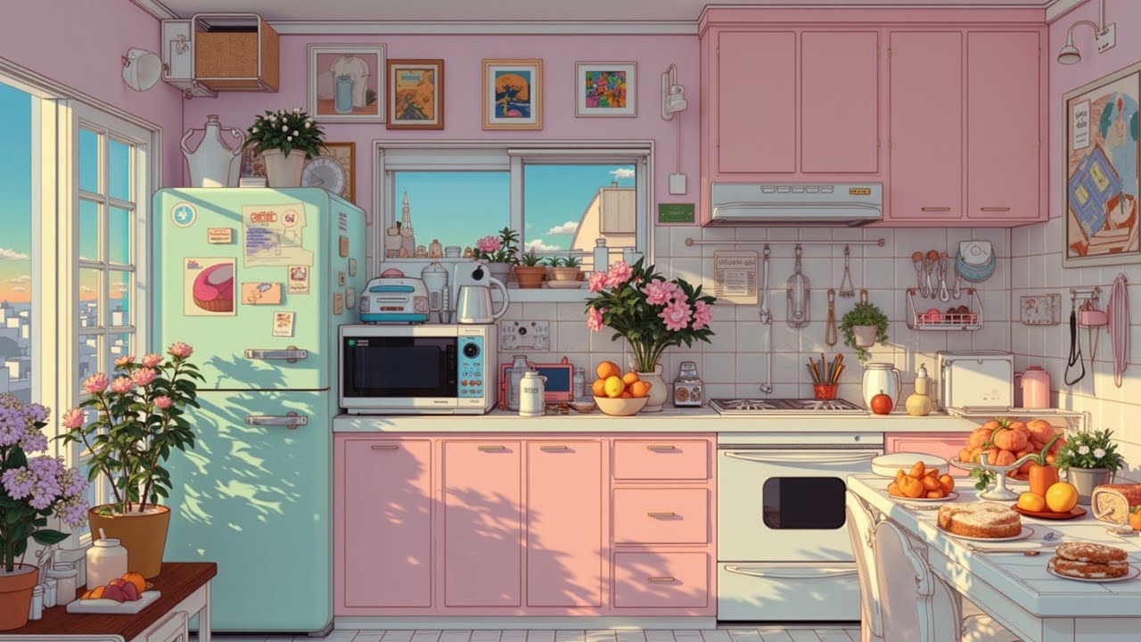 Relaxing Lofi Beats ~ Cozy Kitchen Vibes & Peaceful Study Music