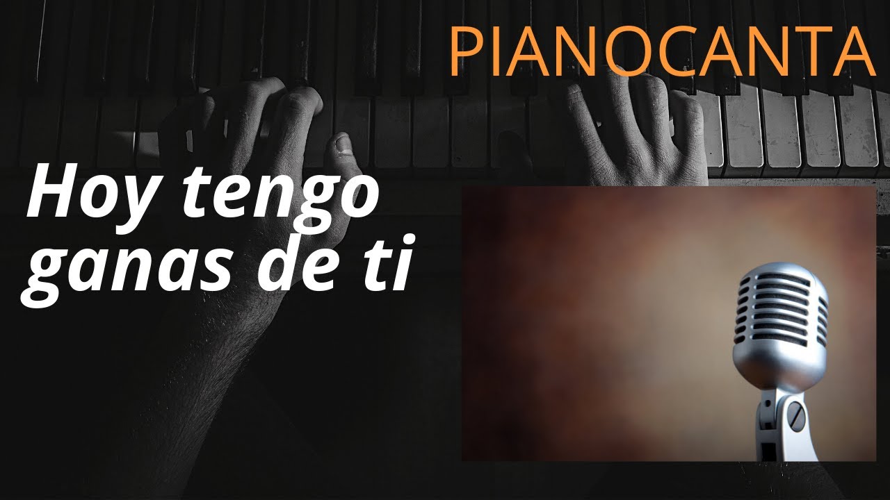 Alejandro Fernandez - Hoy tengo ganas de ti (Karaoke con piano Tono Original)