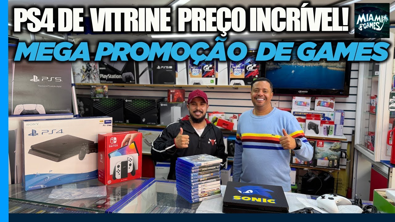 PS4 DE VITRINE PREÇO INCRÍVEL! MEGA PROMOÇÃO DE GAMES - MIAMI GAMES