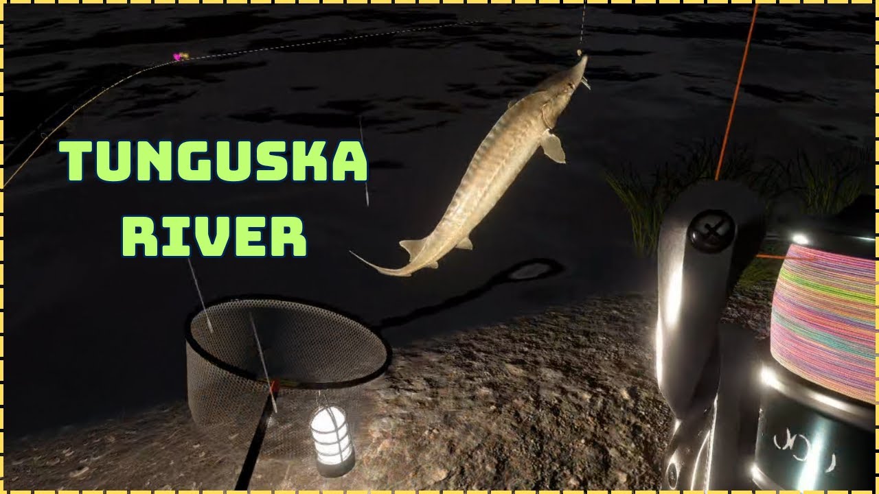 Sturgeon & Pike & Float fish Tunguska River | Russian Fishing 4