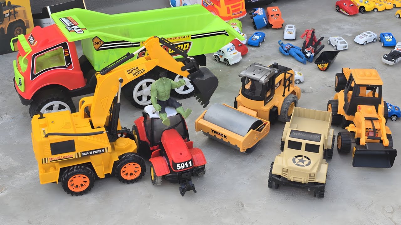 Unboxing truck and very haevy toys |toys wold #kidsvideo #kids #toys #truck #jcb 