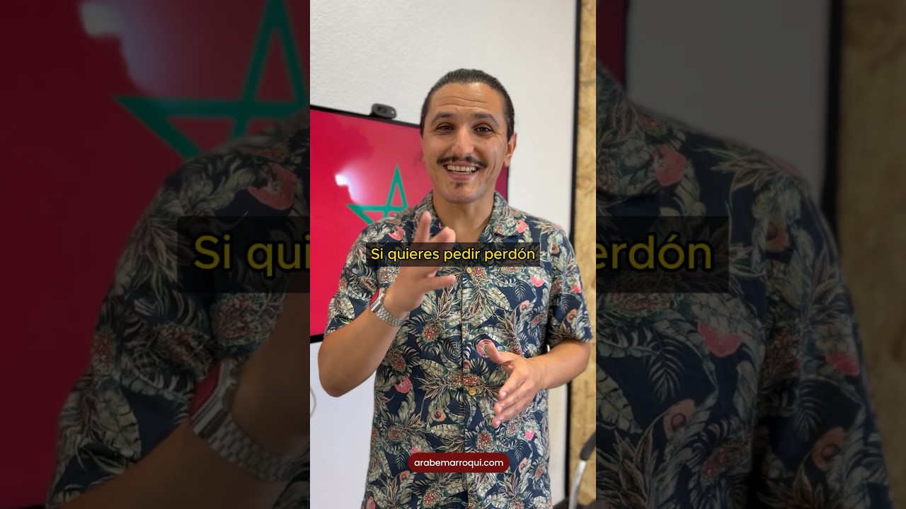 Si quieres pedir perd&oacute;n en &Aacute;rabe Marroqu&iacute; Darija Dariya puedes decirlo as&iacute; 🙏🏼