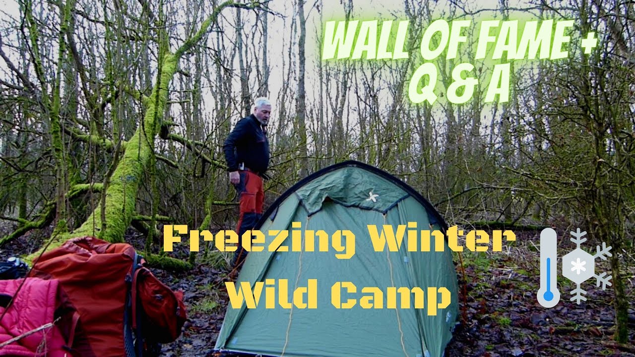 Freezing Winter Wild Camping | OEX Jackal II budget tent | Tasting 12% Real Ale | Backpacking UK |