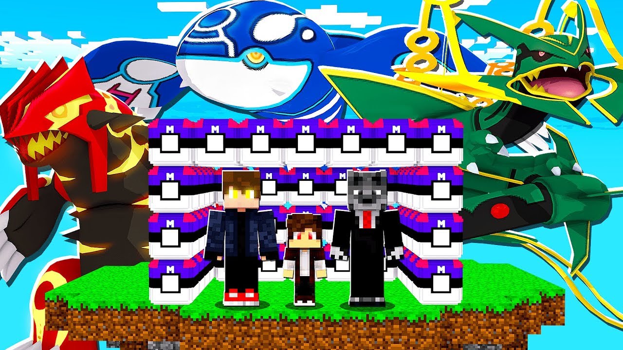 ABRA A LUCKY PIXELMON MASTER BALL PRA GANHAR RAYQUAZA, GROUDON E KYOGRE - MINECRAFT PIXELMON MOD