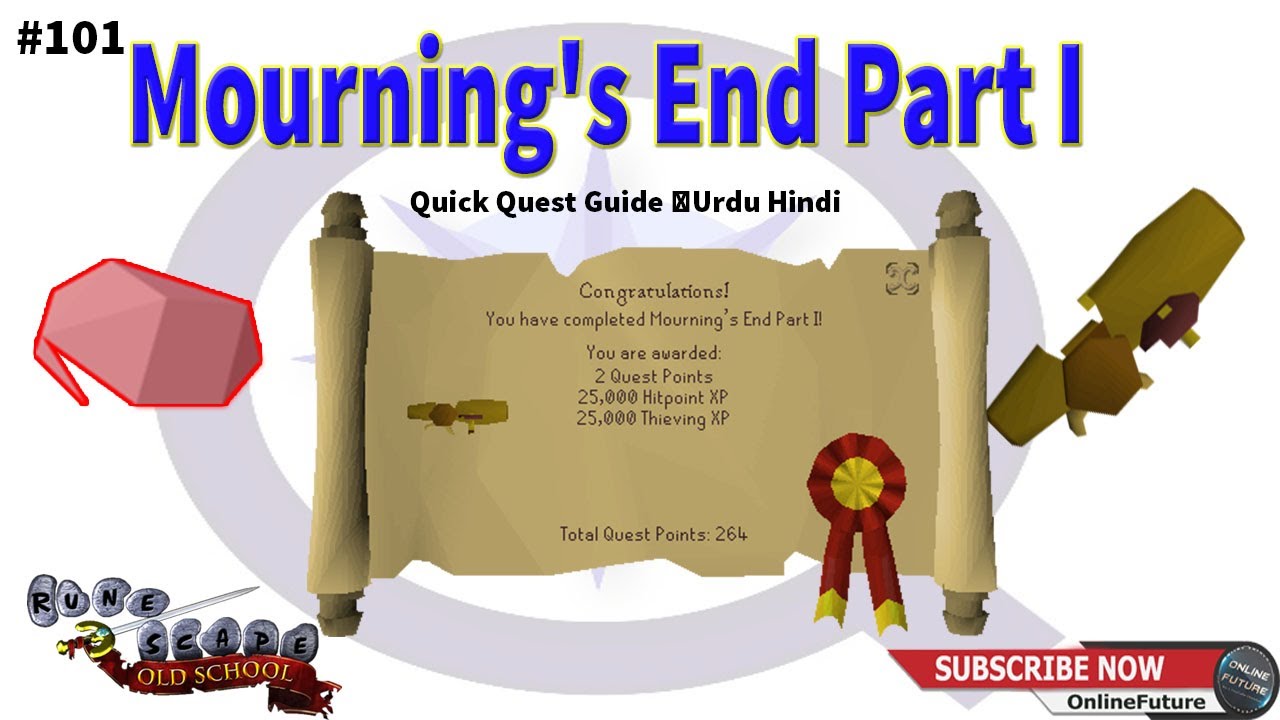OSRS│How To Complete Mourning's End Part I Quest 2021│Urdu Hindi