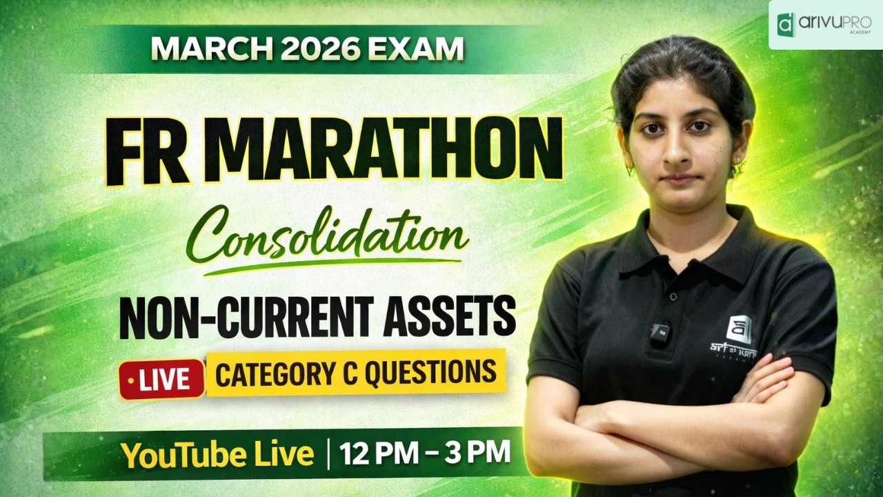 🔴March 2026 FR Marathon | Consolidation NCA Category C Questions | 3-Hour Live Marathon