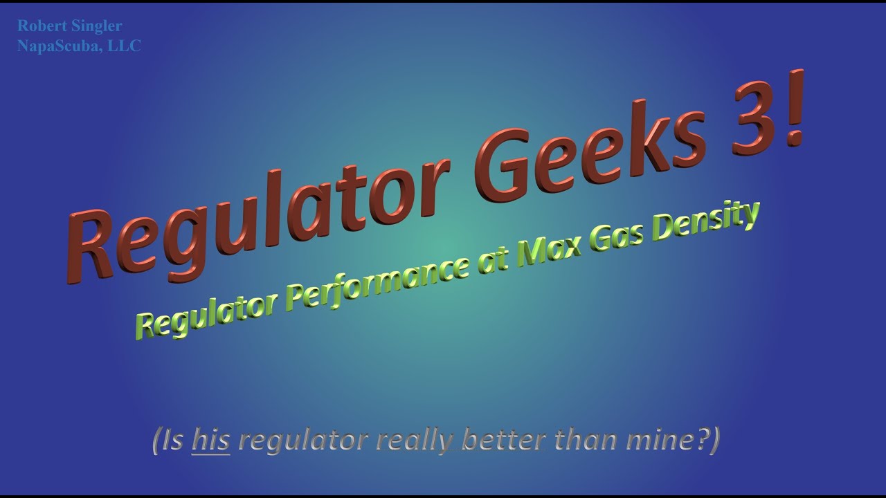 Regulator Geeks 3: 2nd Stage Performance at High Gas Density