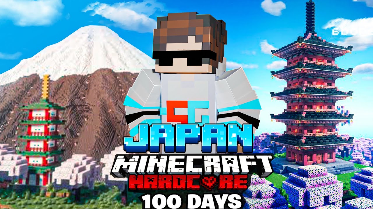 I Survived 100 Days in JAPAN in Hardcore Minecraft!