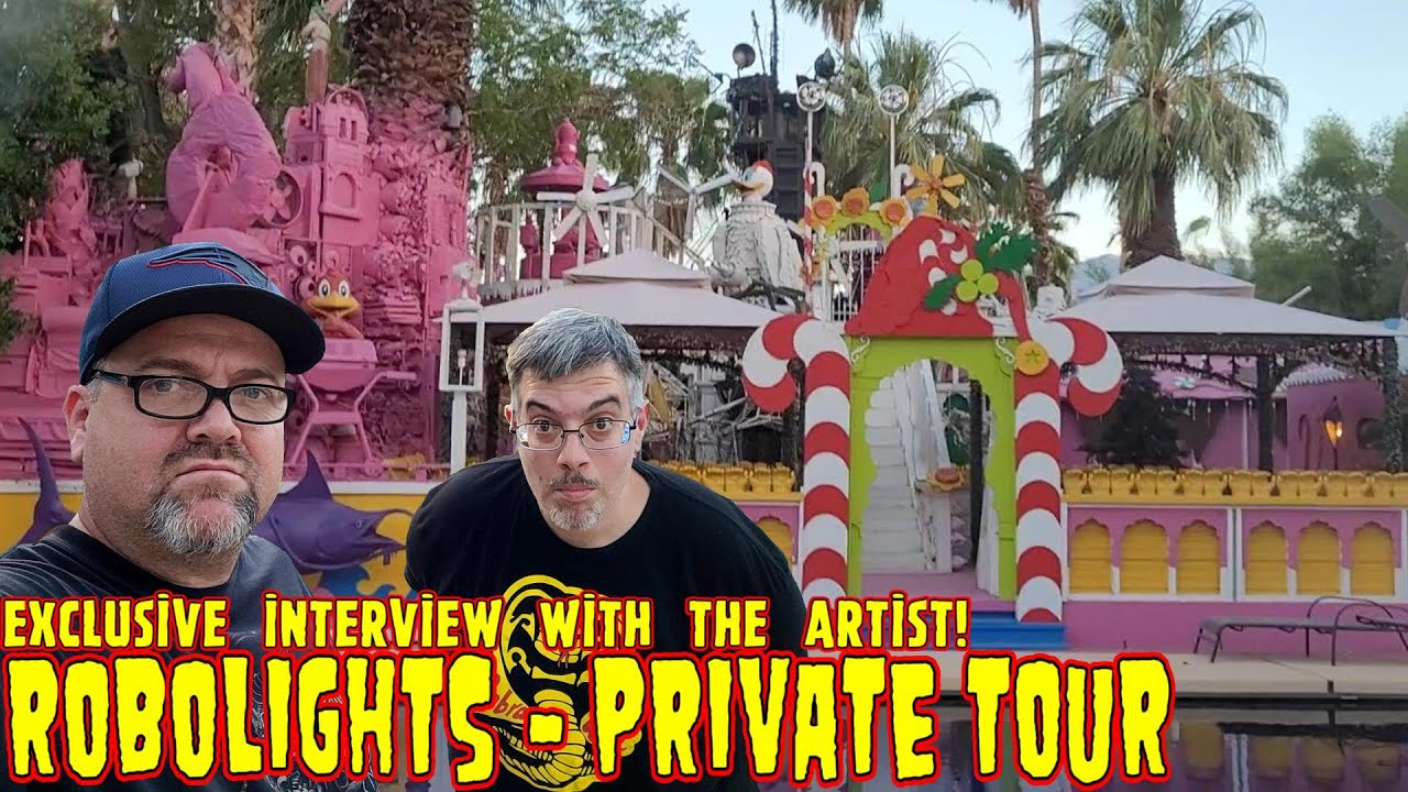 ROBOLIGHTS - Private Tour w/ Wetmovie1 & Exclusive Interview w/ The Artist Kenny Irwin!