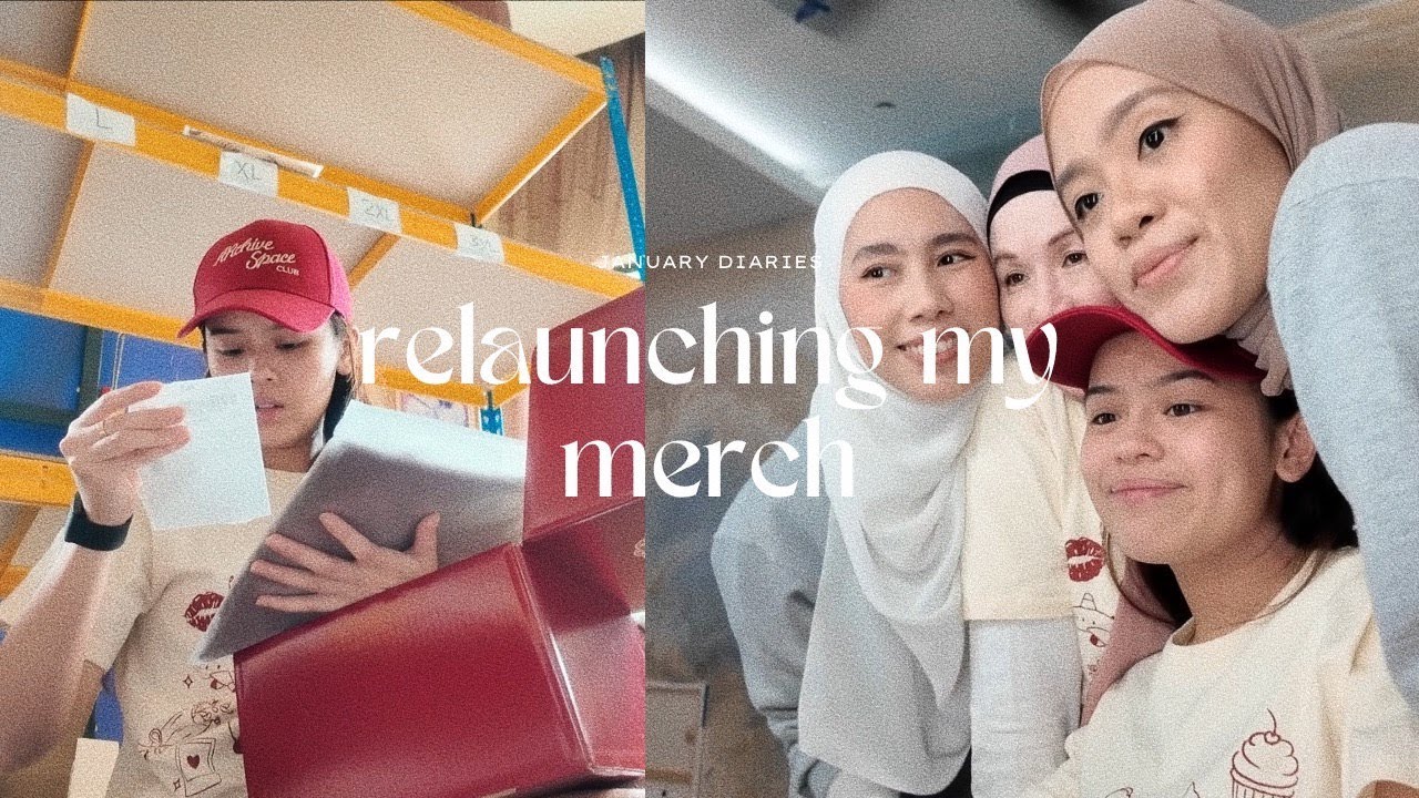 relaunching my merch!!! | january diaries  💌