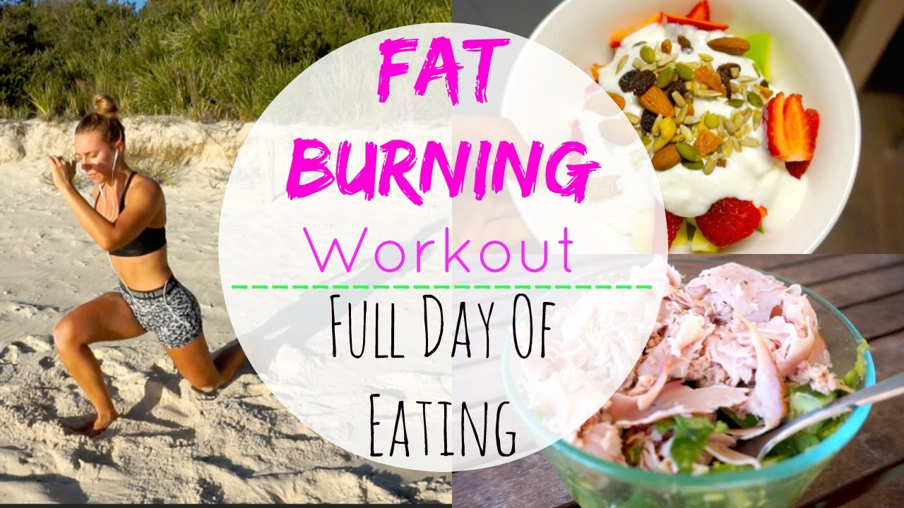 At Home Fat Burning Workout + Full Day of Healthy Eating