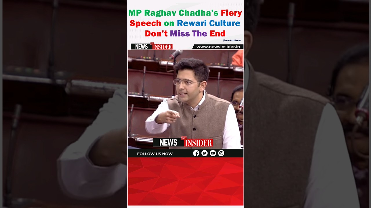 MP- Raghav Chadha's fiery speech on Rewari Culture #trending #viral #trendingvideo #yt #ytshorts