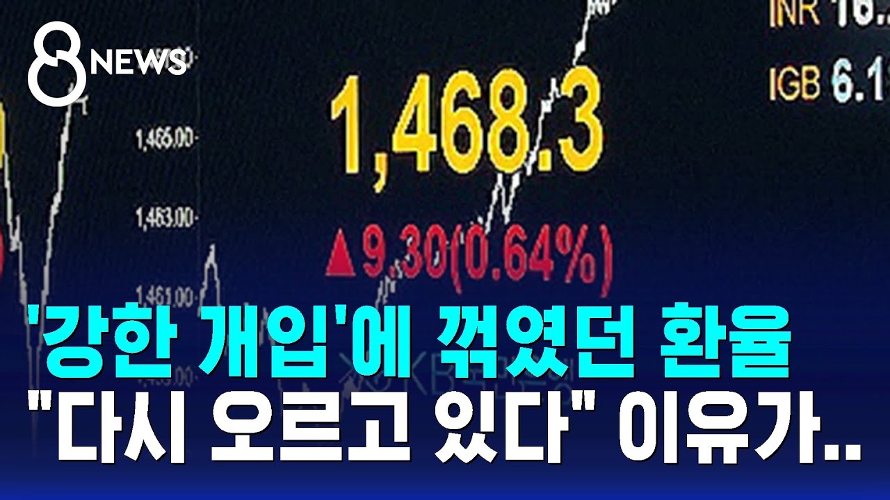 '강한 개입'에 꺾였던 환율, 