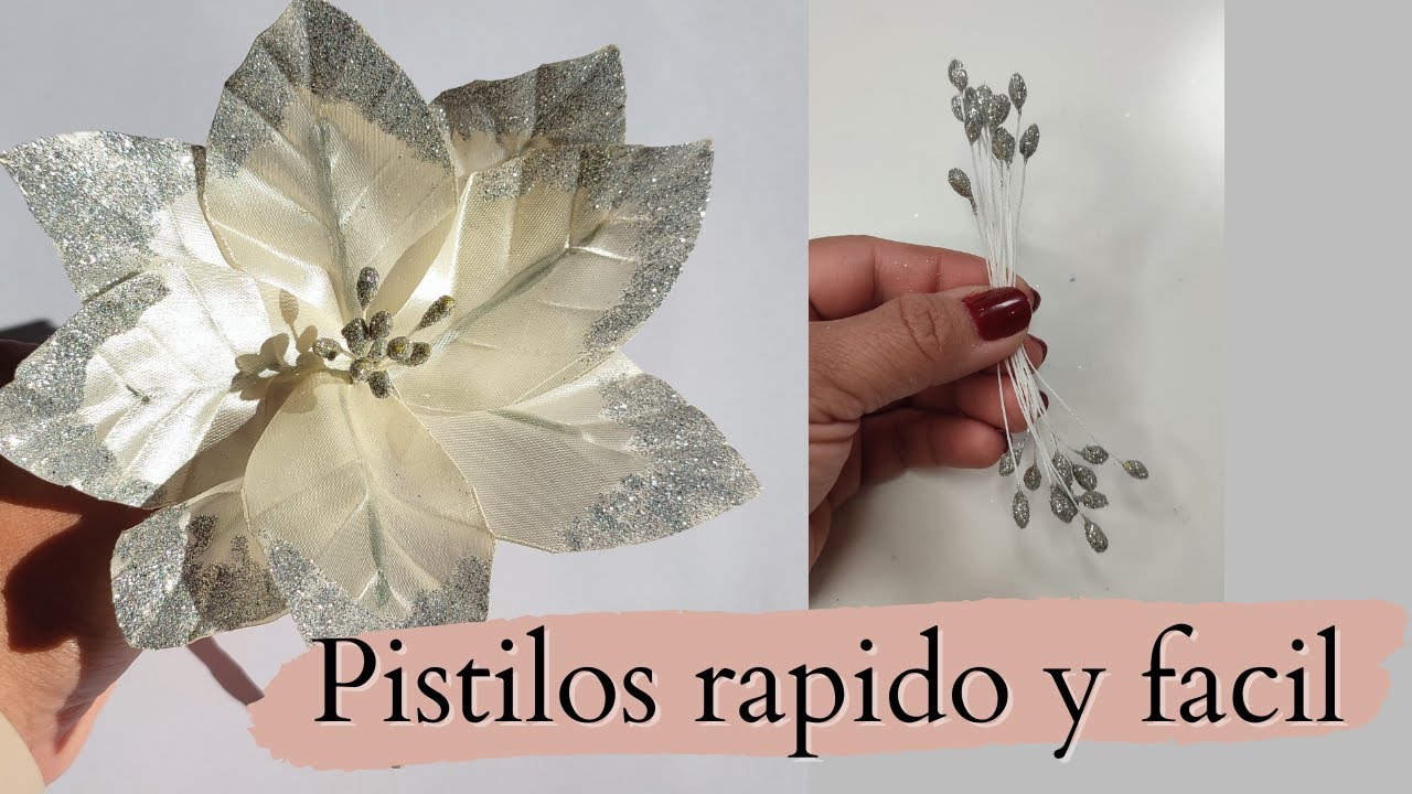 ✨COMO HACER PISTILOS O estambres MUY FACIL Y RAPIDO! 🚀