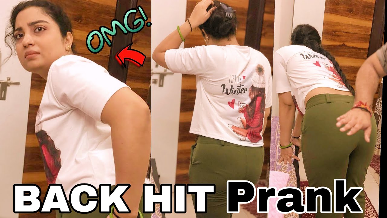 BACK HIT FANNY PRANK ON CUTE WIFE 😂😂