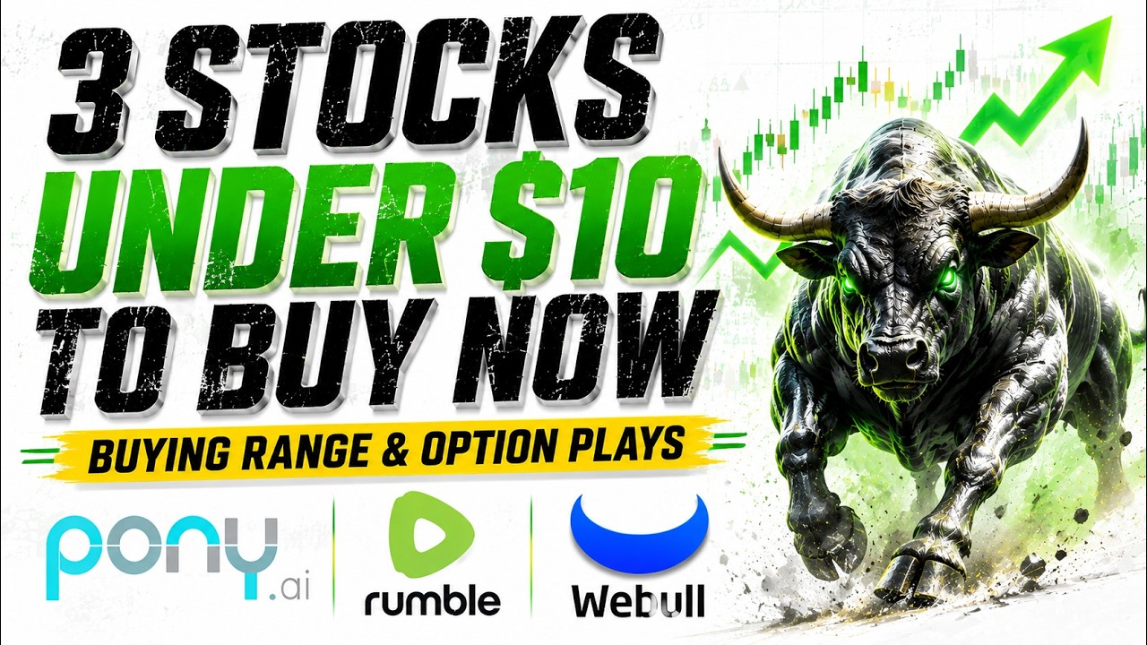 Stock Under $10 To Buy Now ! BULL, RUM, PONY Ai ! #pennystocks #stockmarket