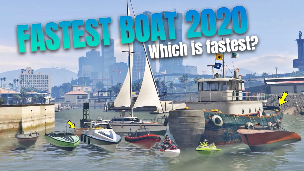 GTA 5 ONLINE - WHICH IS FASTEST BOAT | RANKED FROM SLOWEST TO FASTEST!