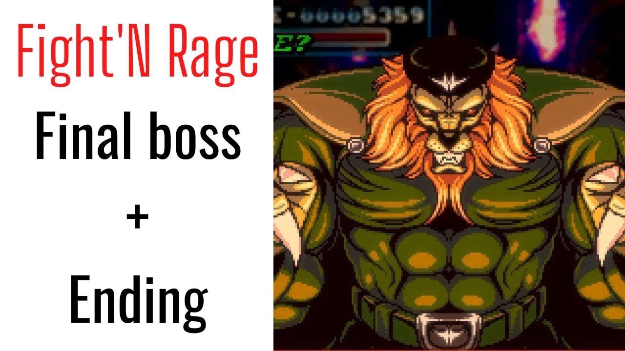 How to defeat the final boss in Fight'N Rage game (End scene/ Ending)