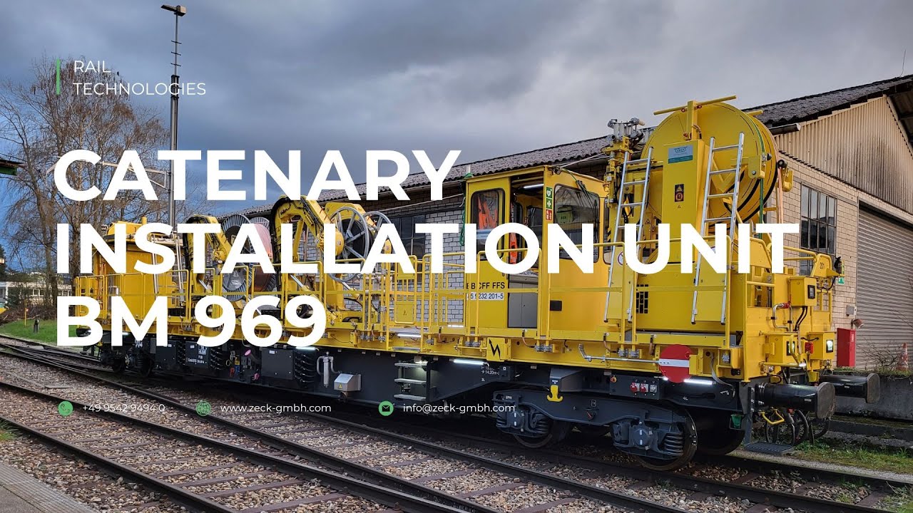 ZECK BM 969 – High-Performance Catenary Installation Unit in Action Wire Replacement + Installation