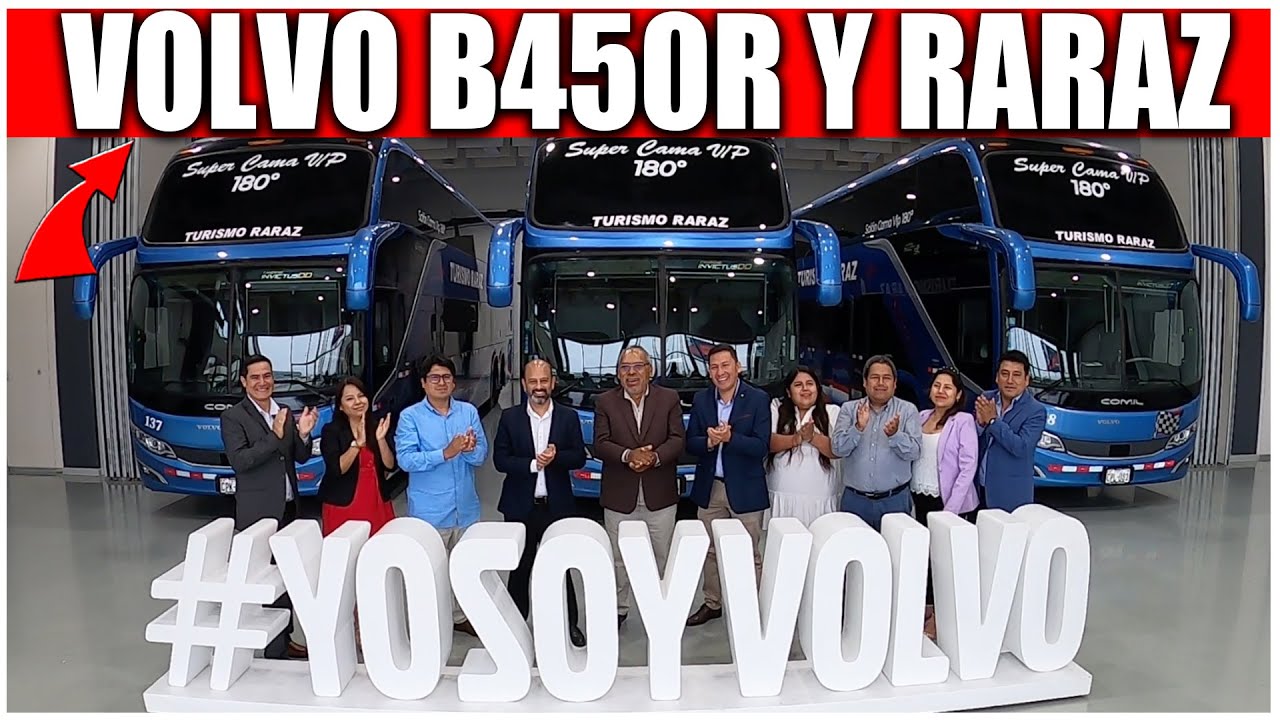 Buses Volvo B450R doble piso: Entrega de flota a 'Turismo Raraz' | Volvo Group Peru