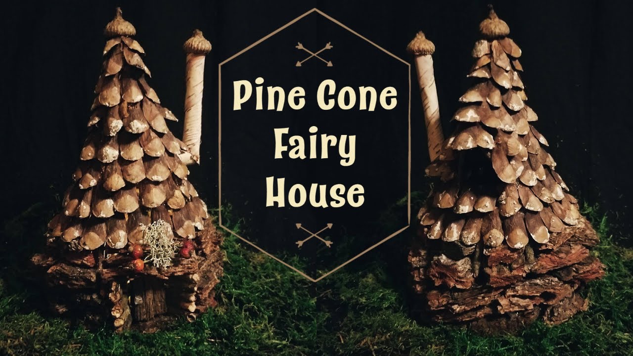 Fairy House Build | Time-lapse | Pine Cone Roof
