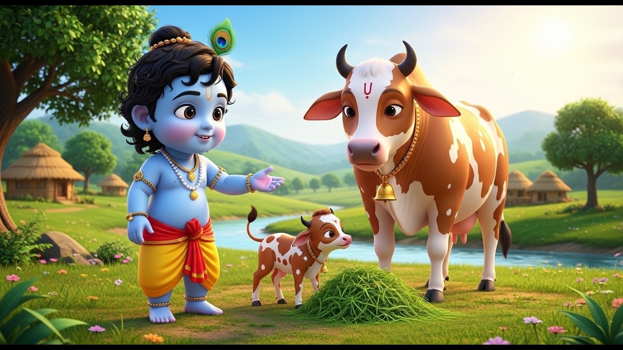 छोटी छोटी गैया छोटे छोटे ग्वाल। Choti Choti Gaiya Chote Chote Gwal। #kanha #krishna #krishnabhajan