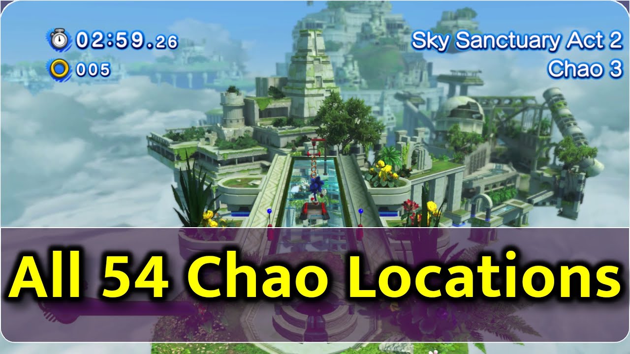 Sonic X Shadow Generations - All 54 Chao Rescue Locations